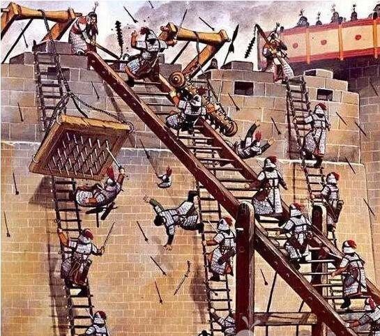 古代戰爭之中，守城的將領為什麼不把攻城的梯子推倒，以絕後患！
